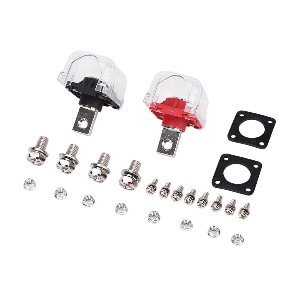 Red and Black Battery Terminals for Energy Storage Systems 250A Current