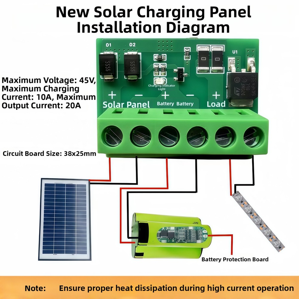 Solar Controller Street Light Board Street Lighting Max Charging Current 10A