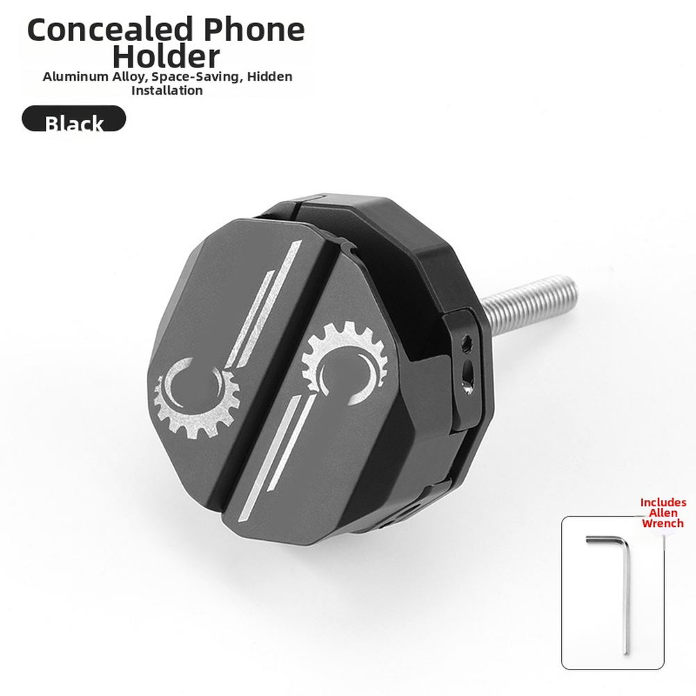 Commuting Rides Bicycle Phone Holder 360 Rotatable Compact 4.5*4.5cm Secure Grip