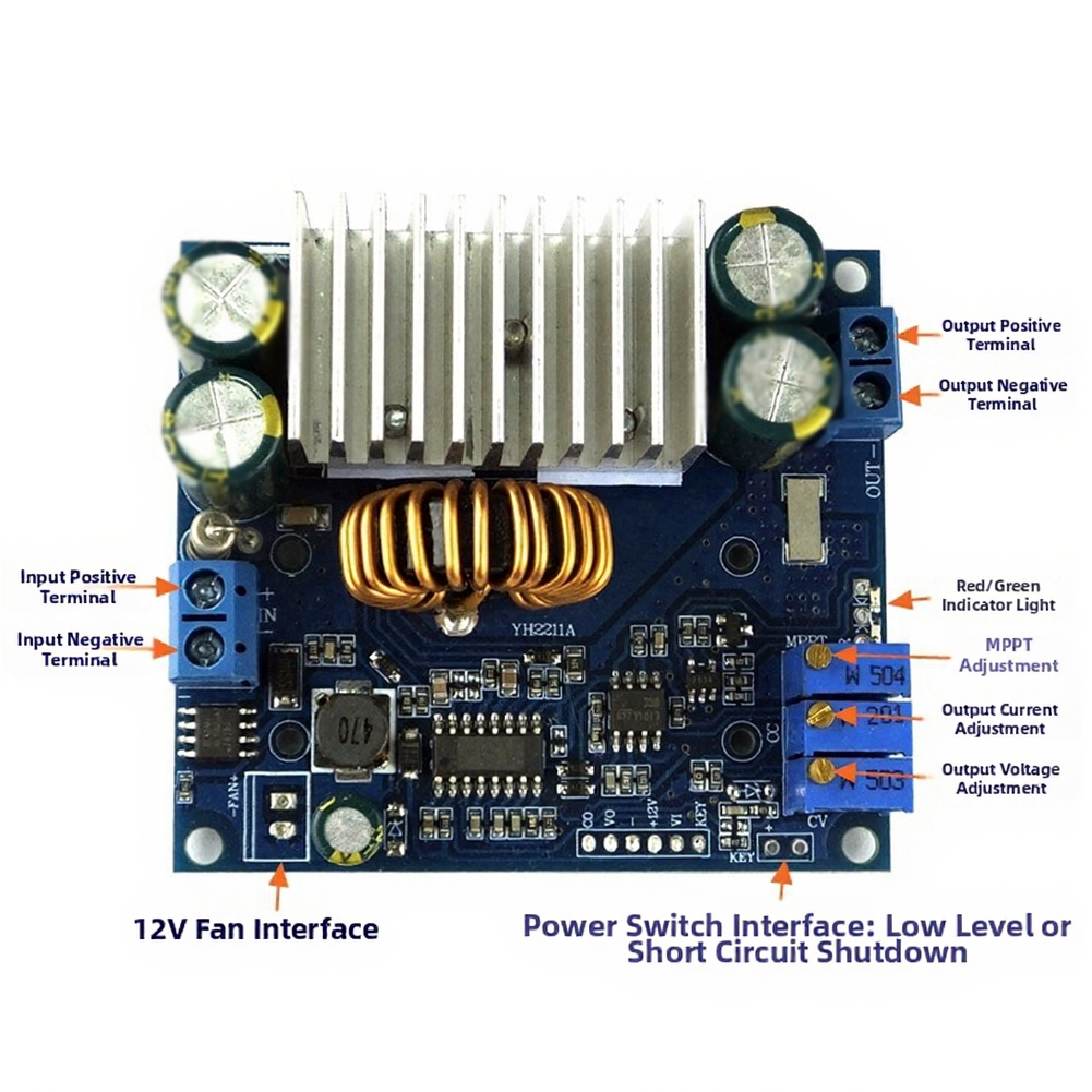 For Portable Solar Chargers Wide Input Voltage Range Adjustable Output Voltage
