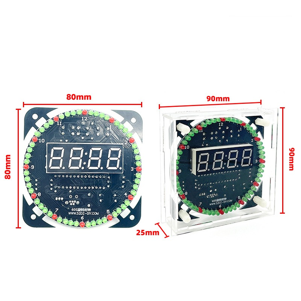 Digital Electronic Clock Kit for Soldering Projects USB Powered 5V Input