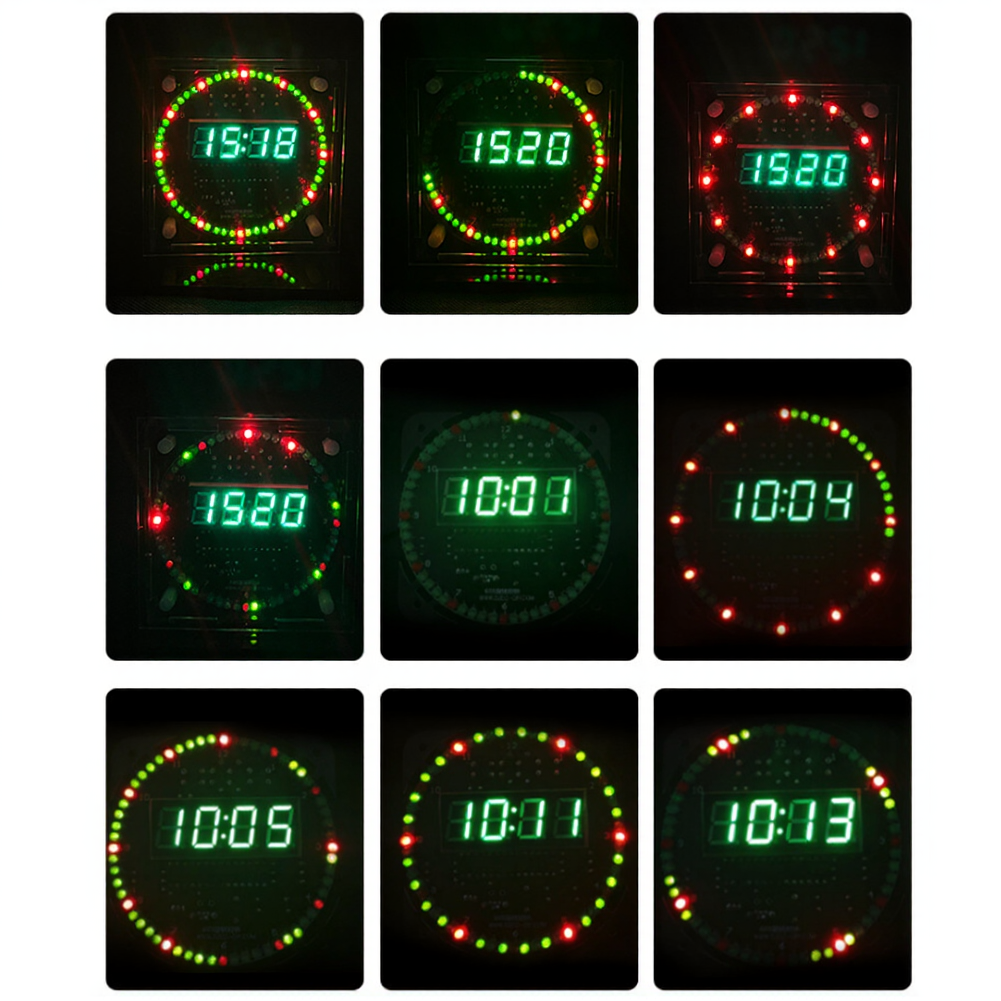 Digital Electronic Clock Kit for Soldering Projects USB Powered 5V Input