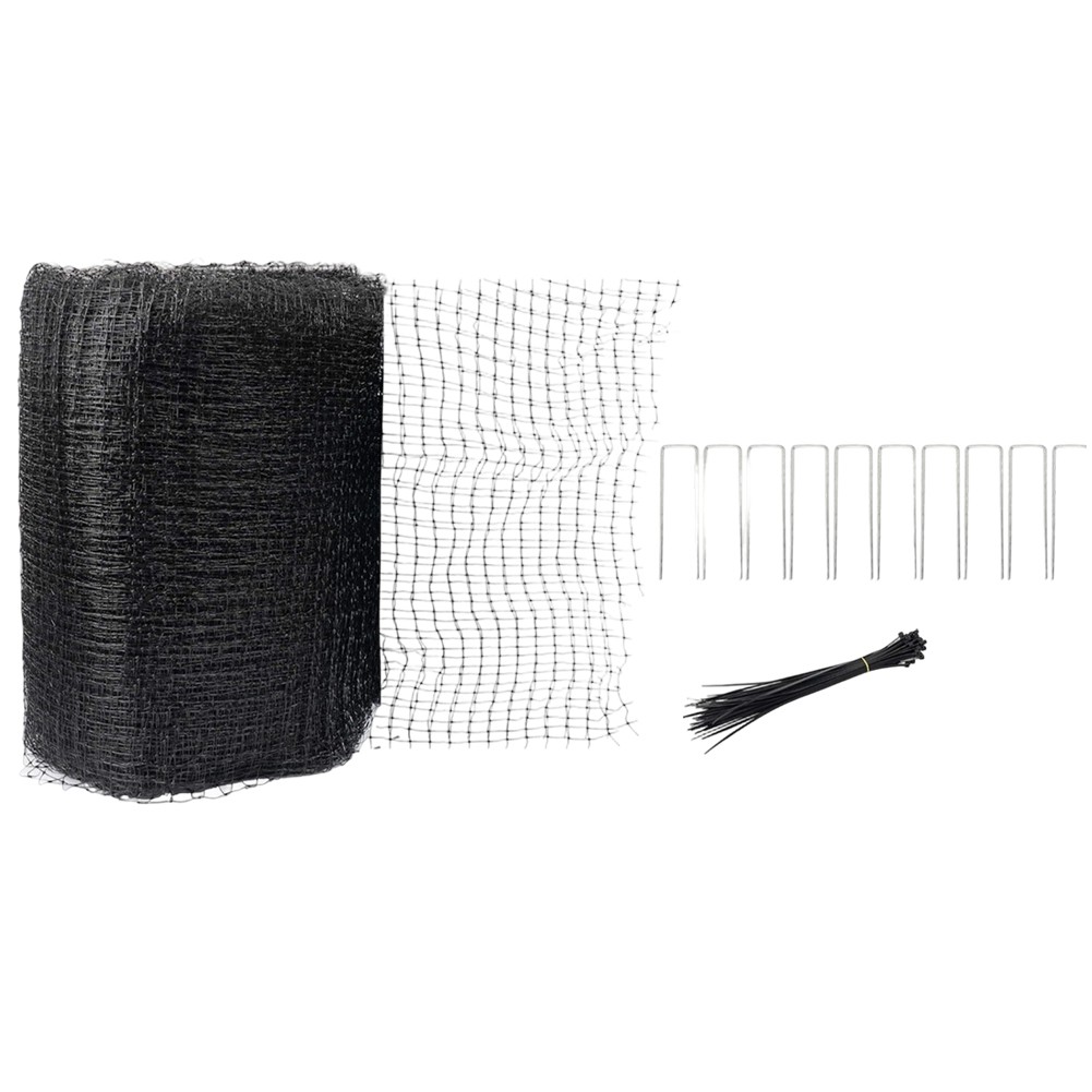 Plastic Temporary Fence Roll 2.1m x 30m Black for Outdoor Animal Barriers