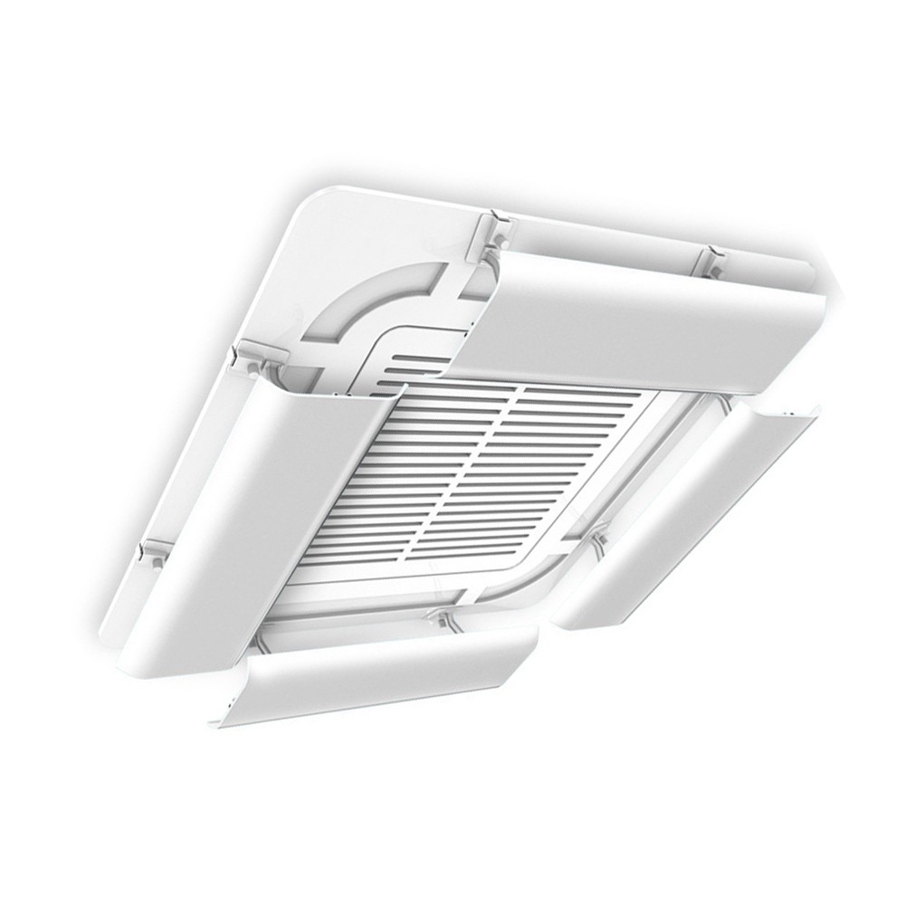 ABS Air Deflector for Central Air Conditioners 20x40x5cm and 20x60x5cm White