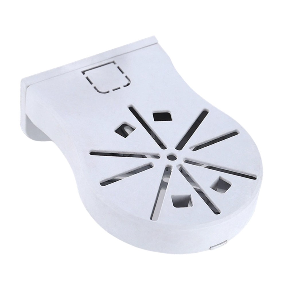 Lightweight Plastic Shelf for Smart Displays Mounts to Wall Outlet Directly