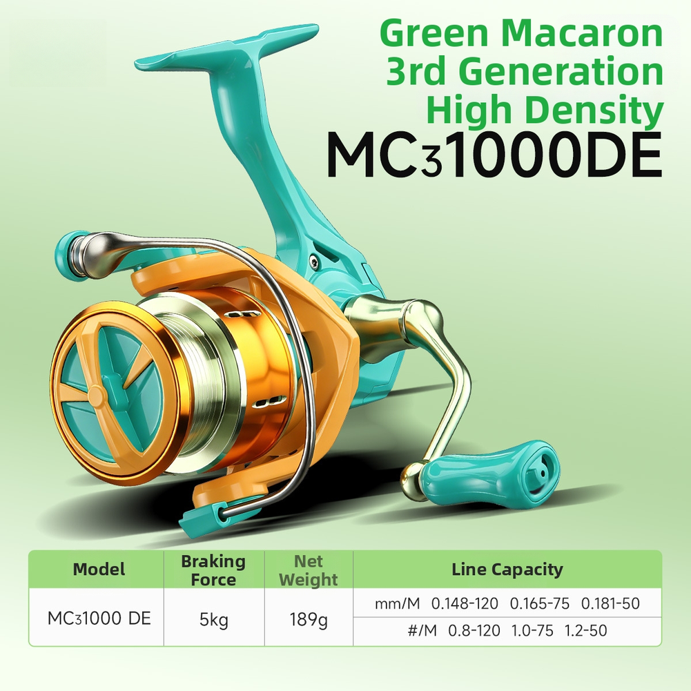 Reel 5KG Max Drag Power 24Tight Line Arrangement 5.2:1 Gear IPX7 Rated