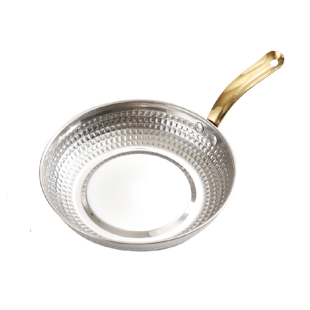 Stainless Steel Steak Plate with Handle Silver 16CM 18CM Dishwasher Safe