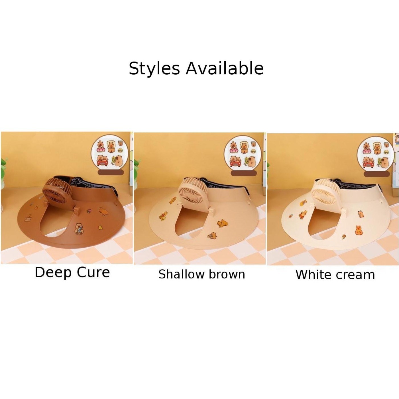 Sunshade Hat with Integrated Fan for Cooling During Outdoor Activities - Bild 11 von 15