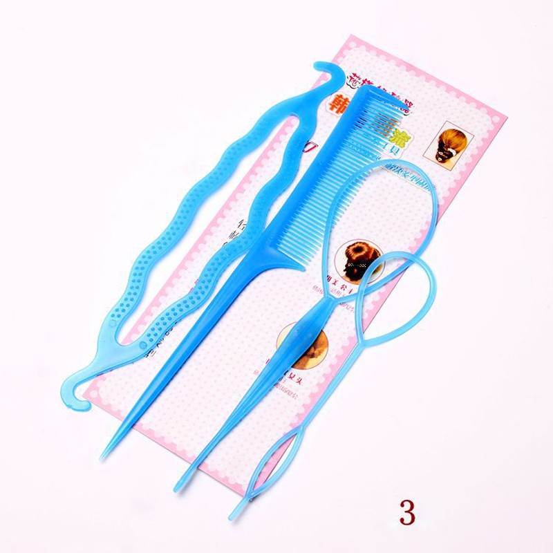 Frisuren-Set Set zum Locken Kämmen und Drehen 4-teilig Kunststoffwerkzeuge - Bild 15 von 19