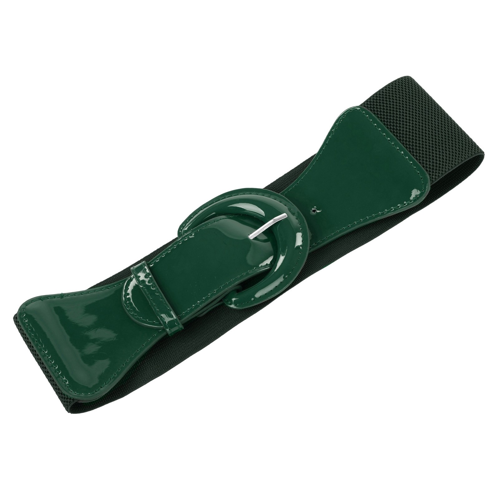 Elegant Women's Stretchy Elastic Waist Belt Wide Polyurethane Leather Band - Picture 127 of 129