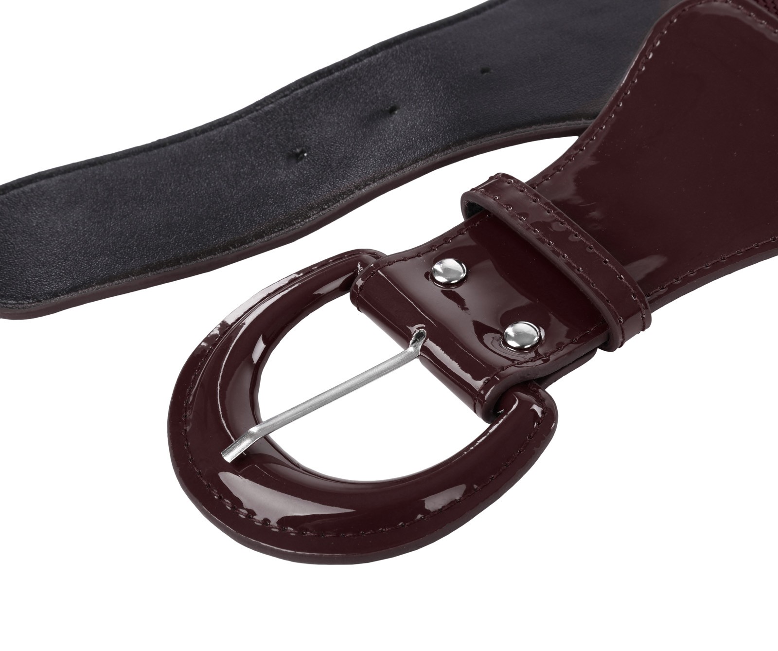 Elegant Women's Stretchy Elastic Waist Belt Wide Polyurethane Leather Band - Picture 124 of 129