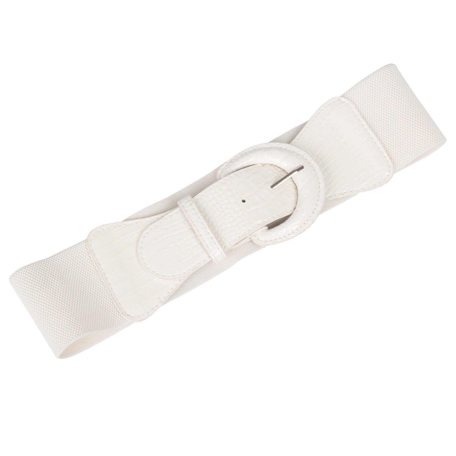Elegant Women's Stretchy Elastic Waist Belt Wide Polyurethane Leather Band - Picture 27 of 129