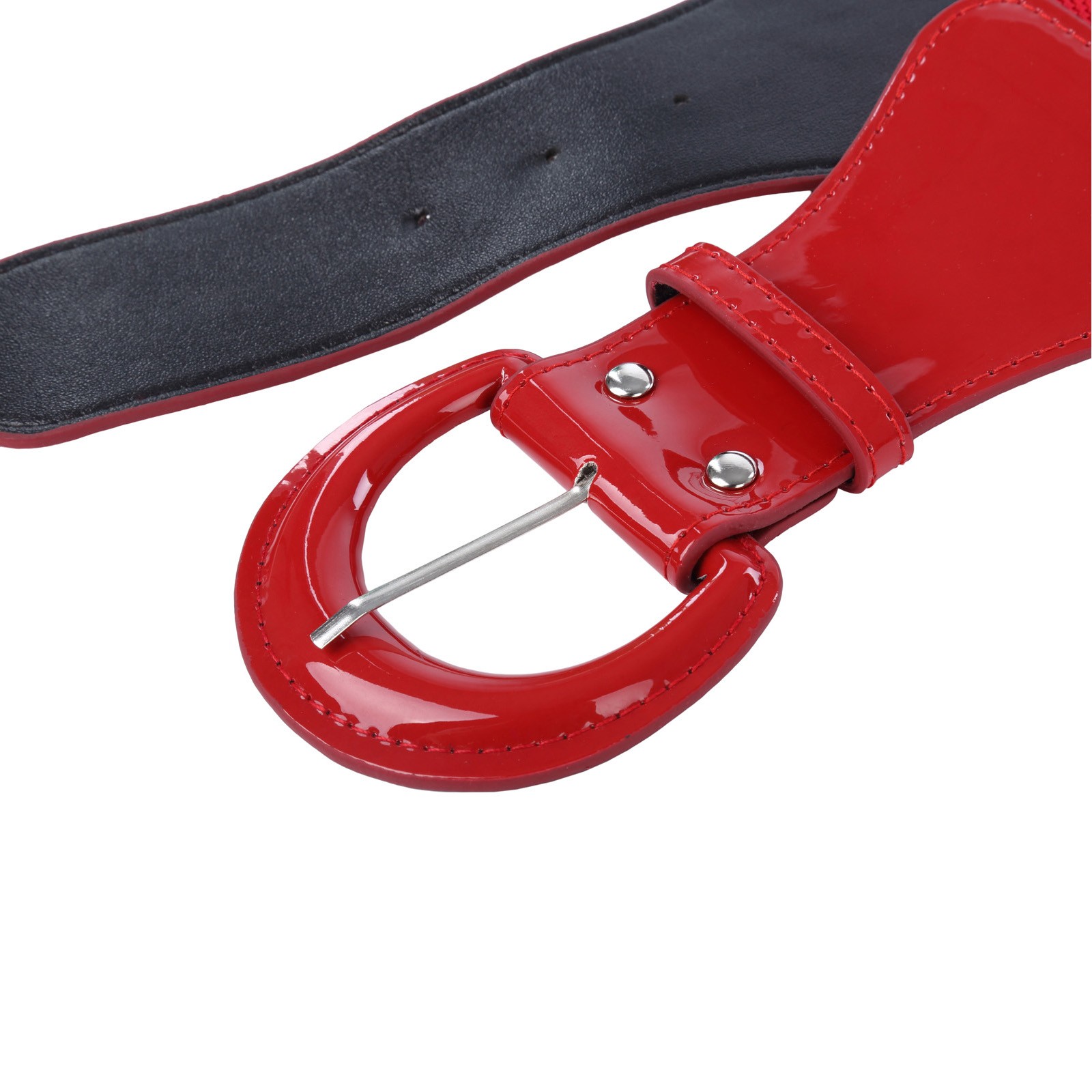 Elegant Women's Stretchy Elastic Waist Belt Wide Polyurethane Leather Band - Picture 106 of 129