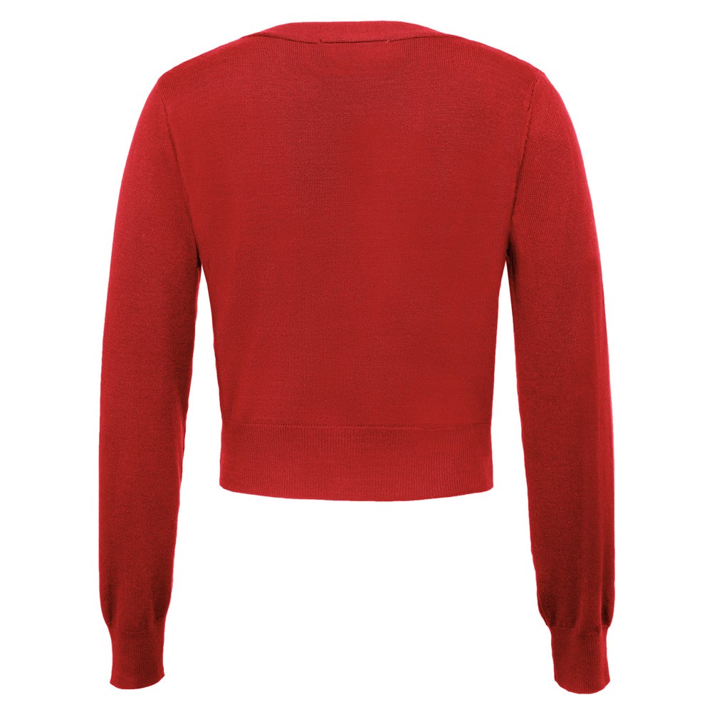 Fashion forward Knitting Coat Cardigan Women's VNeck Crop Cotton Knitwear - Picture 186 of 236