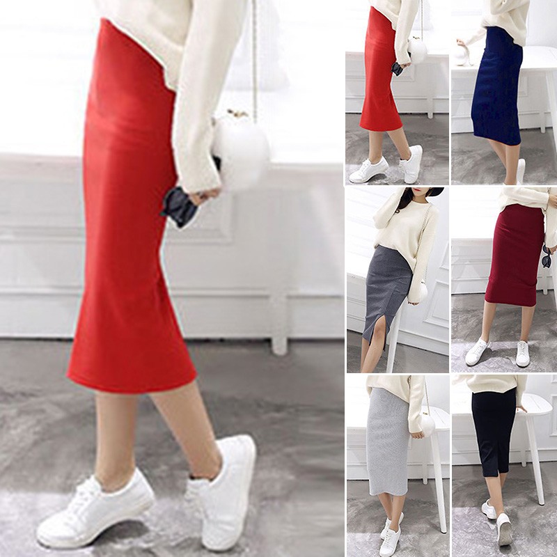 Jupe femme scintillante à motifs fleuris rouge chine