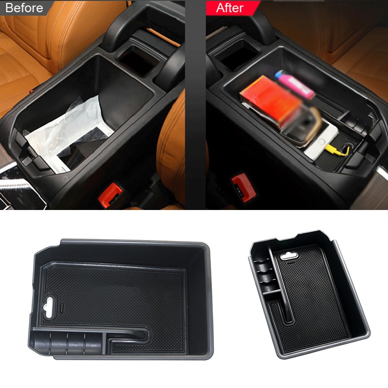 Armrest Box Storage Container Organizer Holder Case Tray Fit For X3 G01 2018 - Picture 10 of 12
