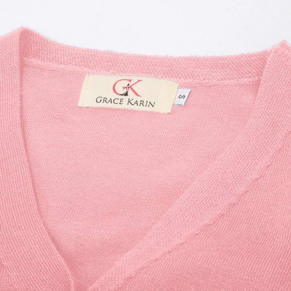 Classy V Neck Cropped Cotton Knitwear Knitting Coat Cardigan Check Your Size - Picture 199 of 236