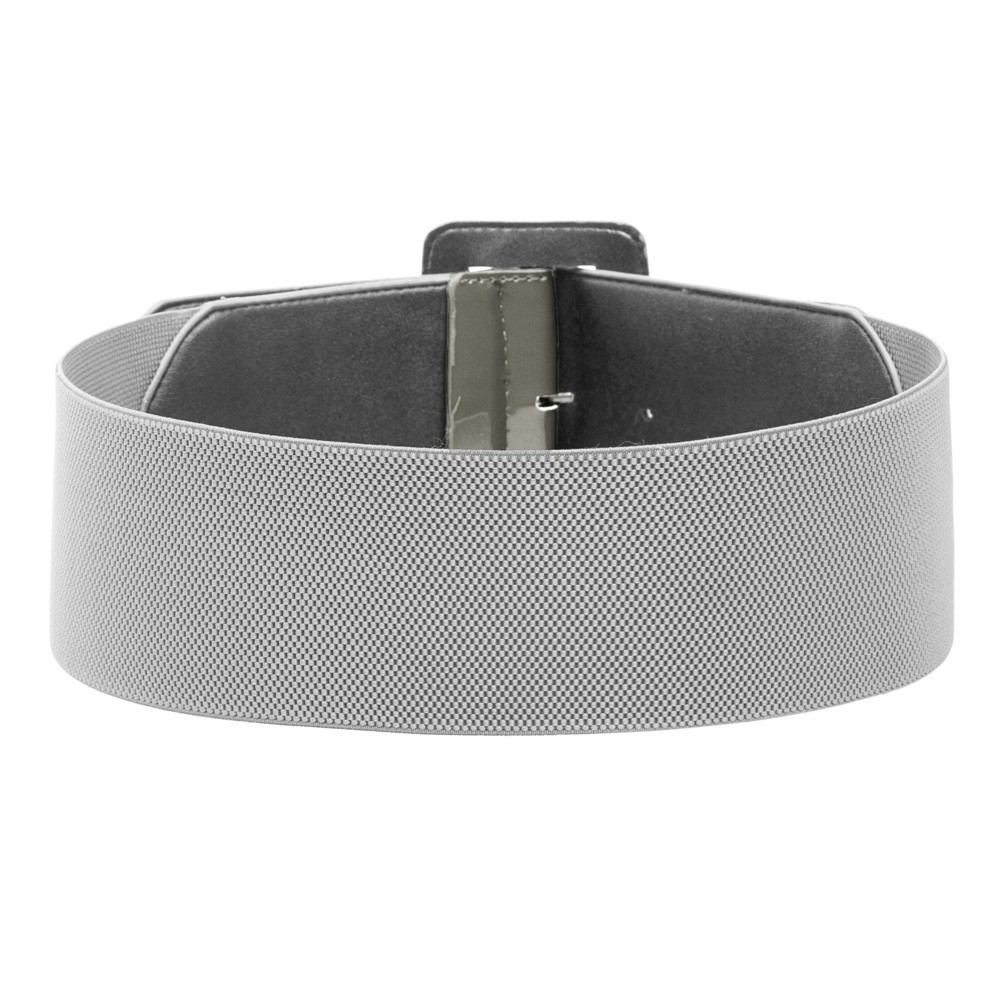 Classic Buckle Stretchy Waist Belt for Women Wine/Black+Leopard Pattern/Brown - Picture 22 of 44