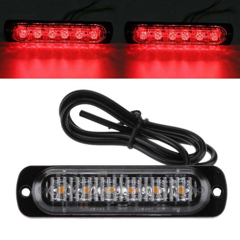 Strobe Lights Car Light 6 LED Bar Car Hazard Lens Plastic Replacement Set - Picture 9 of 12