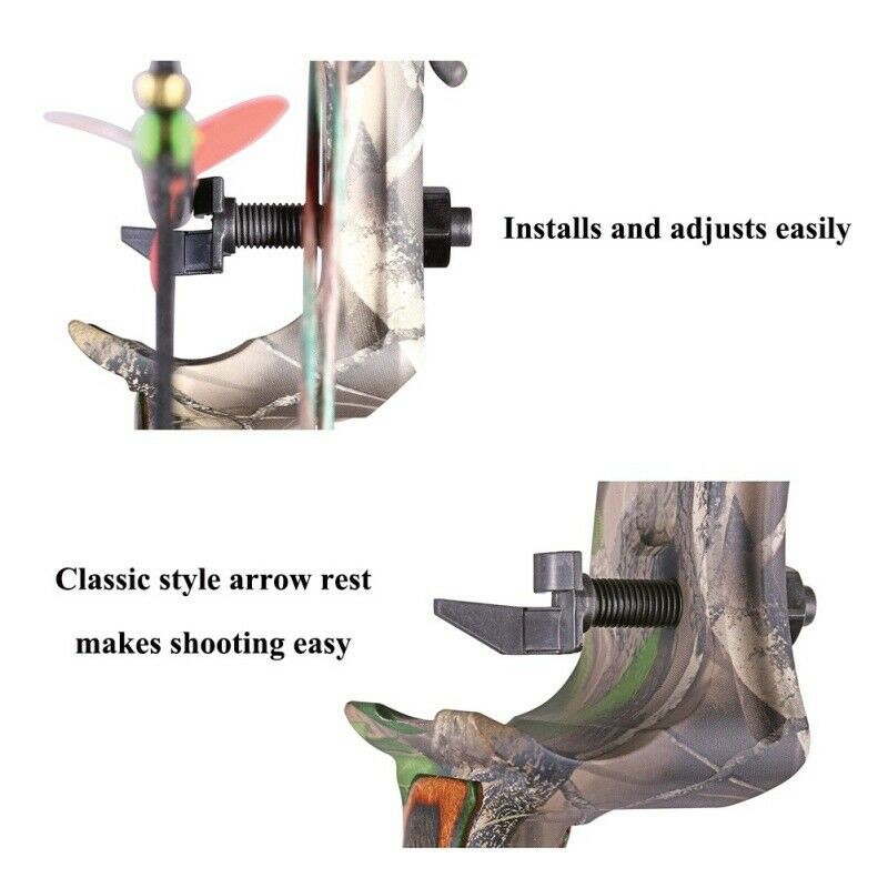Produktbild von Ej.Life 4 Sätze Bogenschießen Pfeilauflage Für Recurve Bow Kunststoff Bogenschieen Regal Rechts Hand Jagdzubehor 76435829