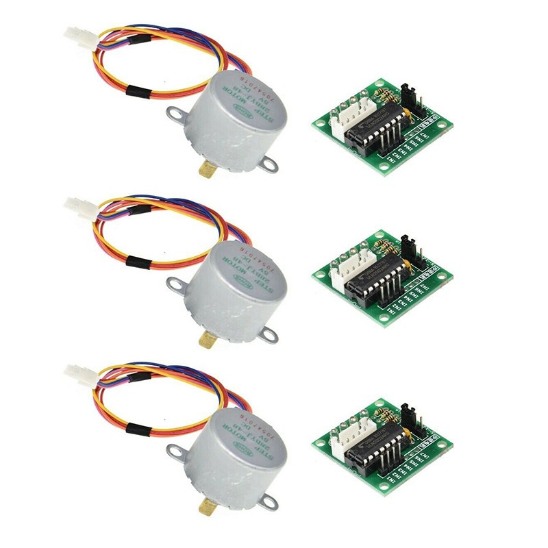 Stepper motor Replacement Kit Set 28BYJ-48 5.625 x 1/64 For Arduino Equipment - Zdjęcie 3 z 4