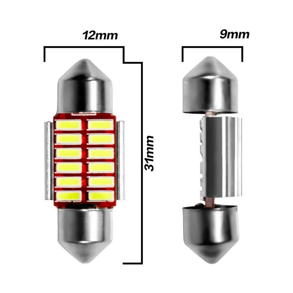 12V Auto White Headlight Doom License Plate Lamp Bulb Reading Light Accessories - Picture 15 of 21