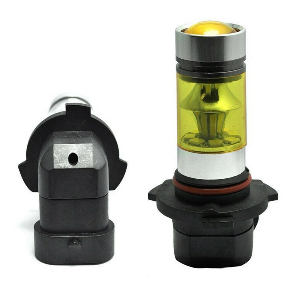 9005 H10 9145 3000K Yellow 100W LED Headlight Bulb Fog Light Lamp Part Set Kit - Picture 4 of 6