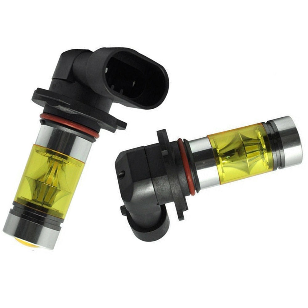 9005 H10 9145 3000K Yellow 100W LED Headlight Bulb Fog Light Lamp Part Set Kit - Picture 5 of 6
