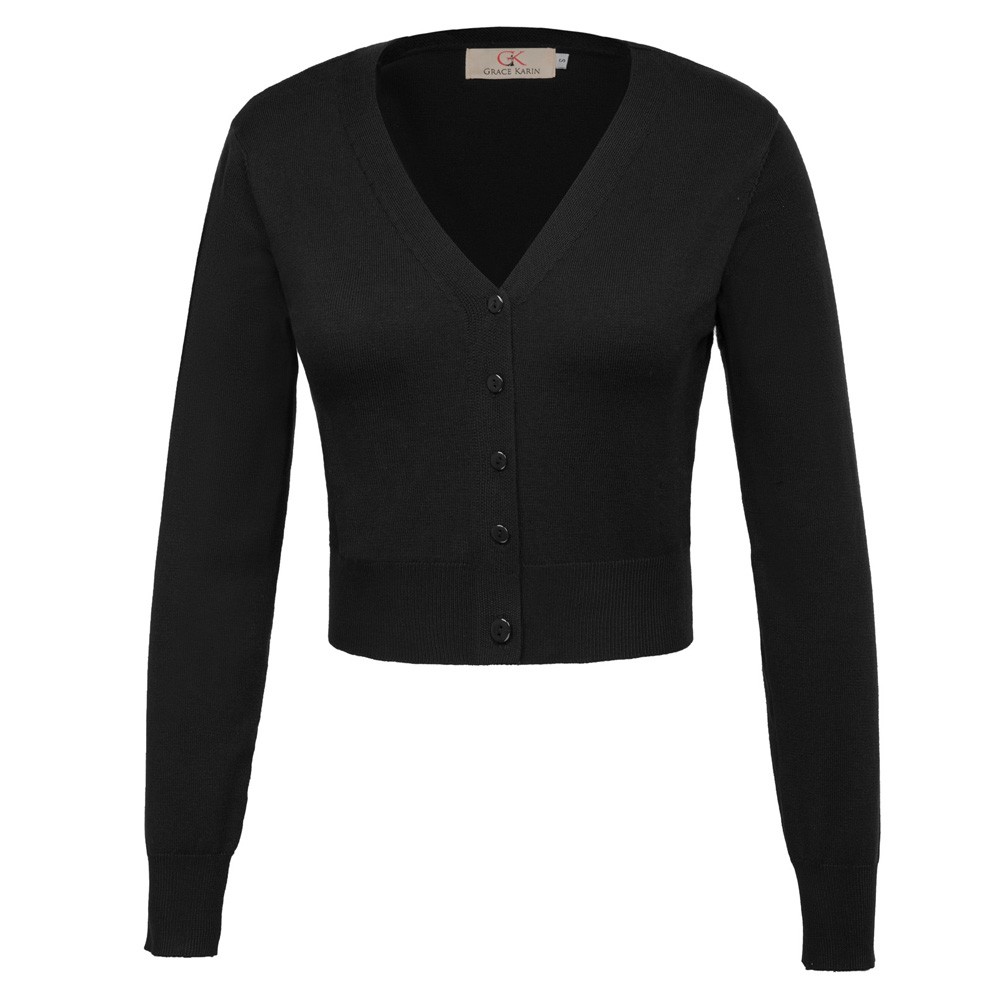 Classy V Neck Cropped Cotton Knitwear Knitting Coat Cardigan Check Your Size - Picture 96 of 236