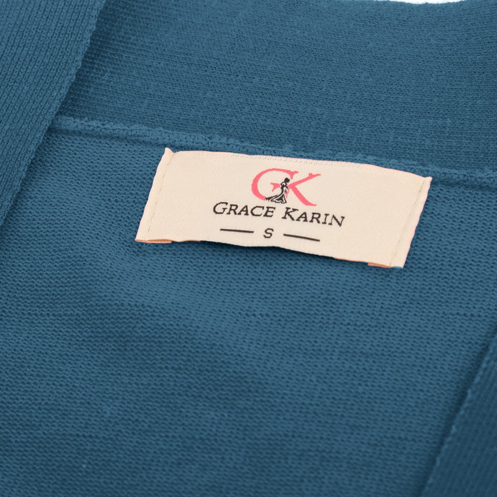 GK Womens 34 Sleeve Front Open Cropped Knitting Coat Top for Casual Wear - Picture 44 of 84