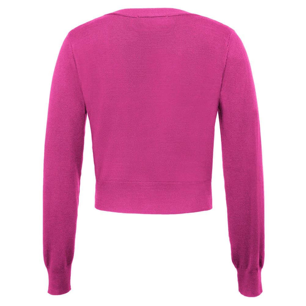 Fashion forward Knitting Coat Cardigan Women's VNeck Crop Cotton Knitwear - Picture 139 of 236