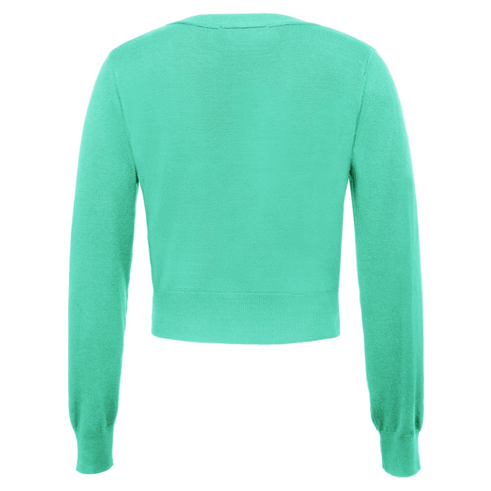 Fashion forward Knitting Coat Cardigan Women's VNeck Crop Cotton Knitwear - Picture 89 of 236