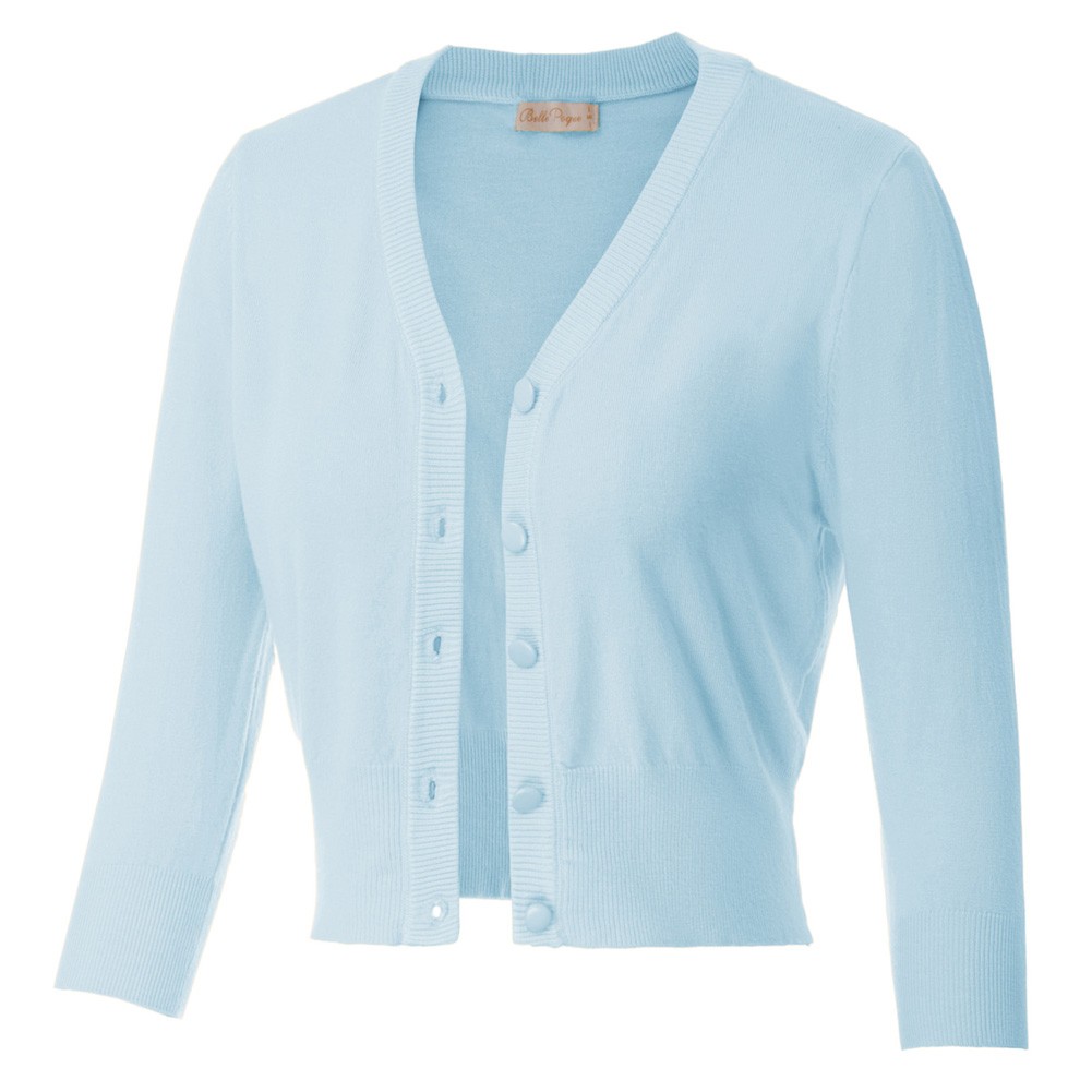 Three Quarter Sleeve Cardigan for Women featuring Comfortable Knit Design - Picture 26 of 76