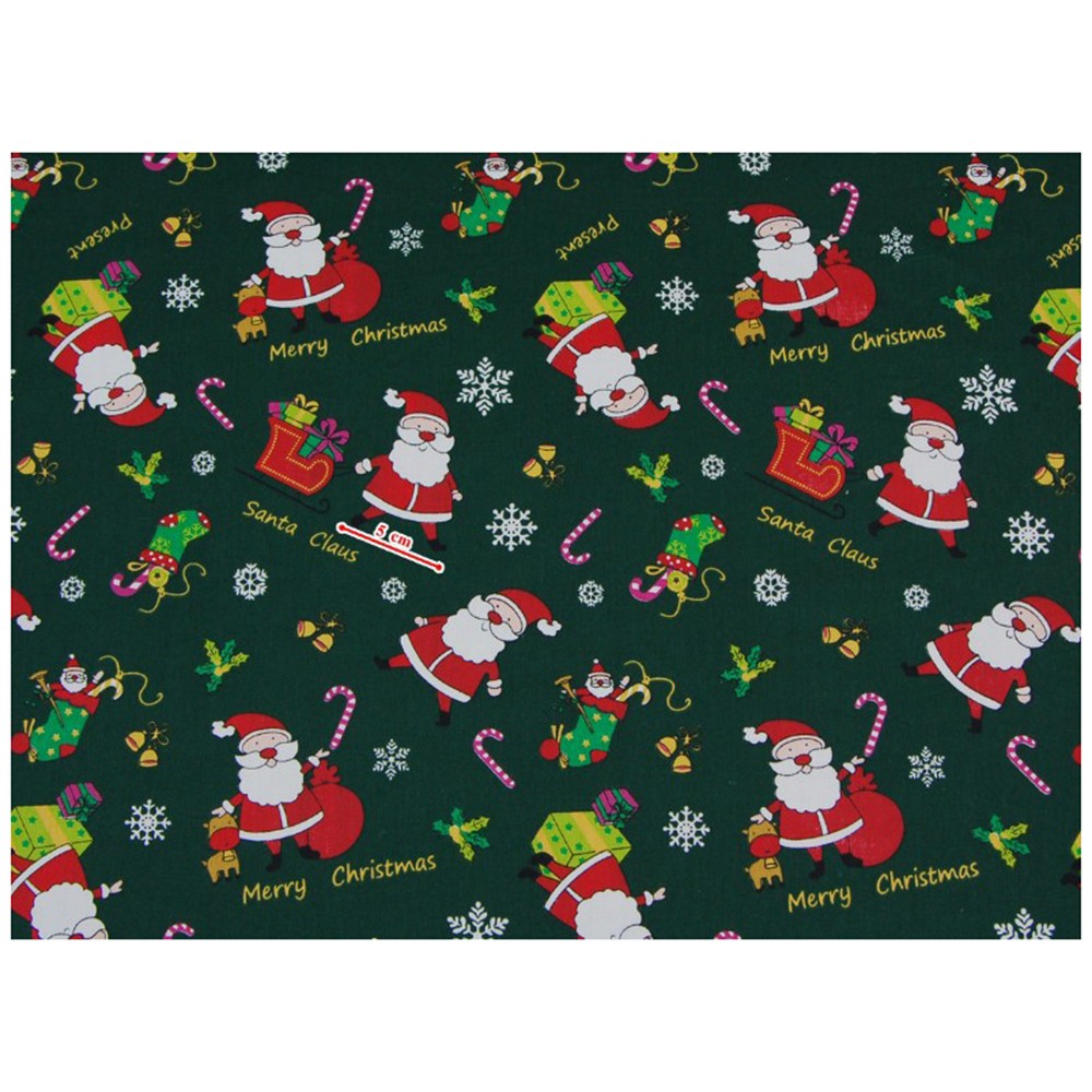 510PCS Christmas Cotton Fabric Remnants Quilting and Crafting Supplies