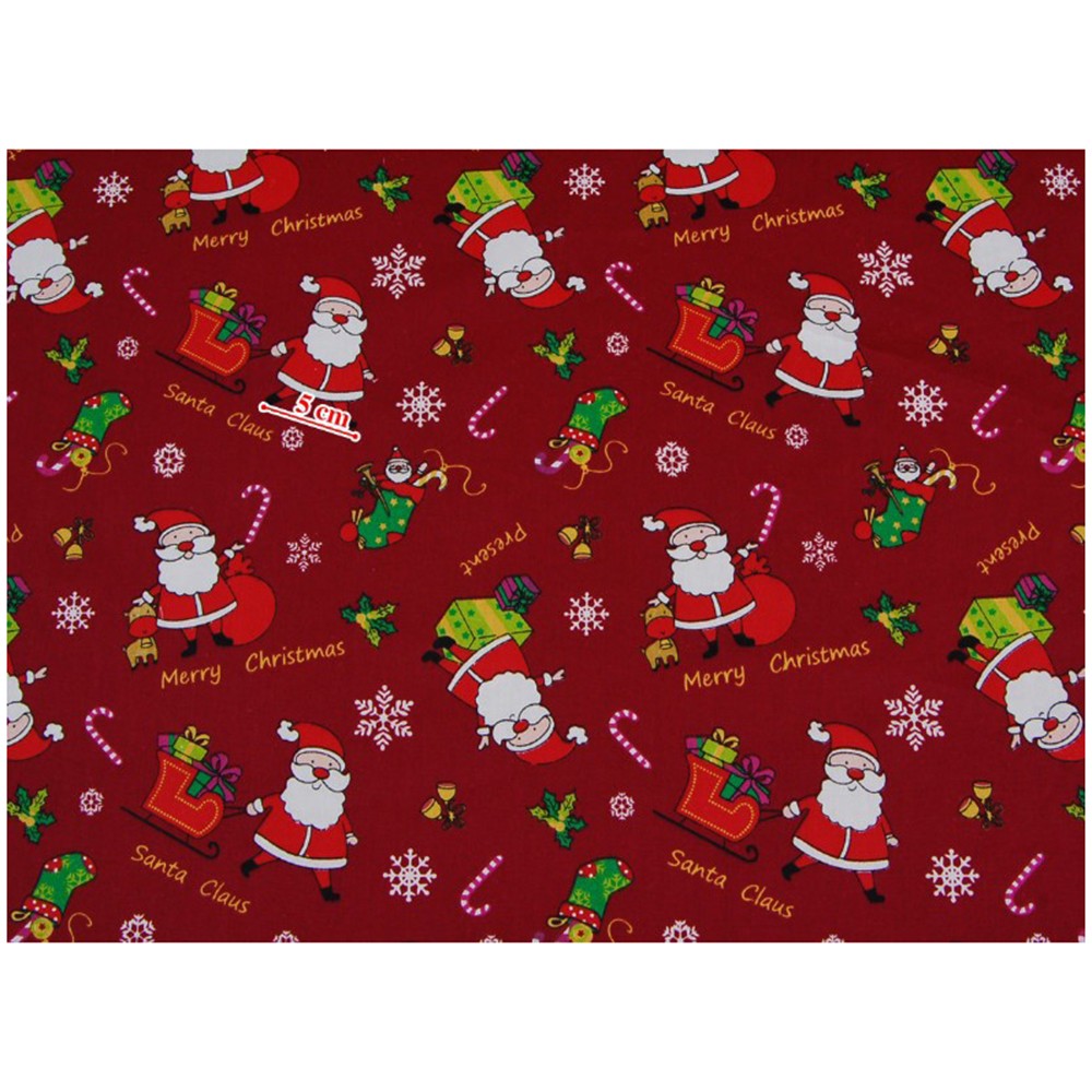 510PCS Christmas Cotton Fabric Remnants Quilting and Crafting Supplies