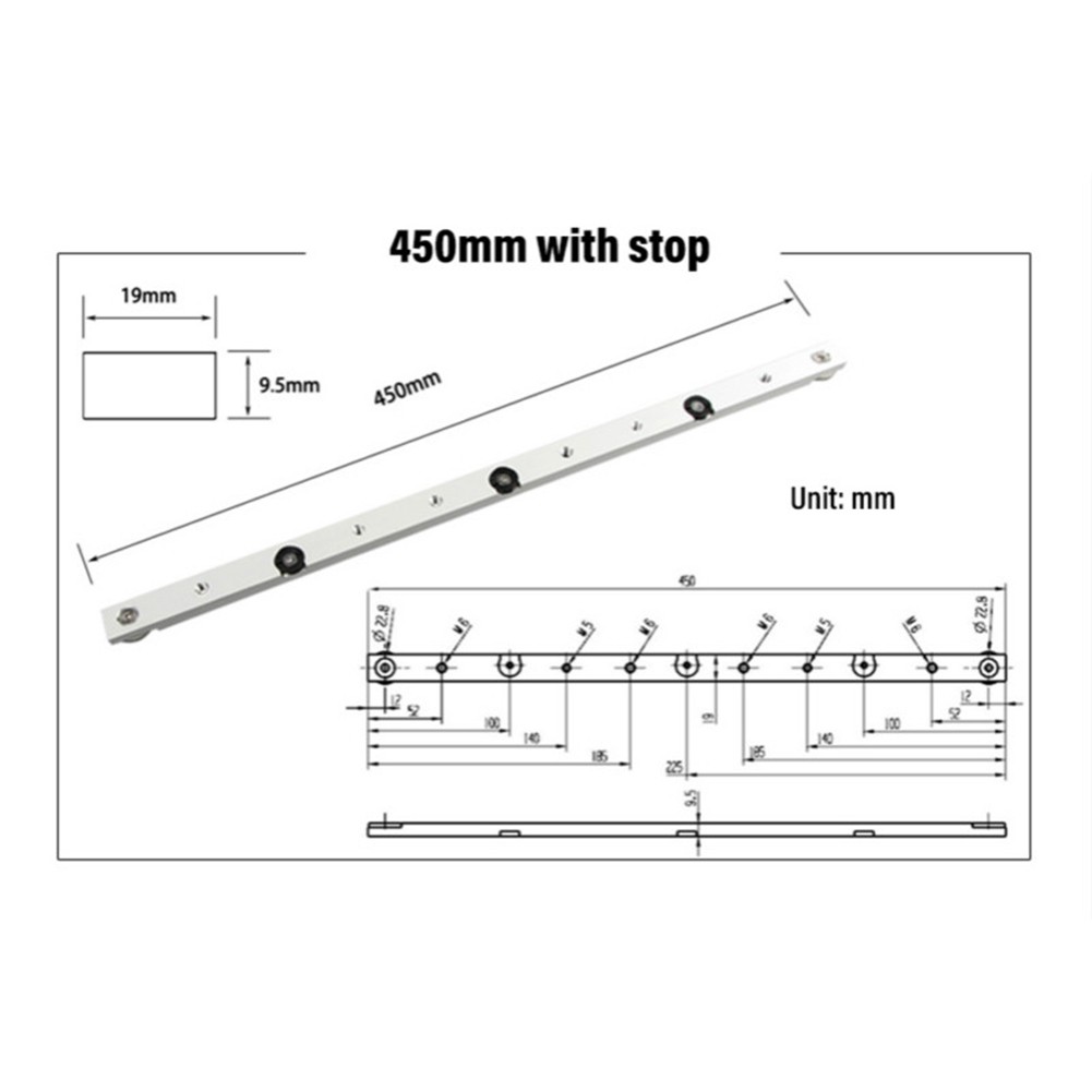 T-Track Slot Miter Track Miter Bar Slider Table Saw Miter - DE Sale