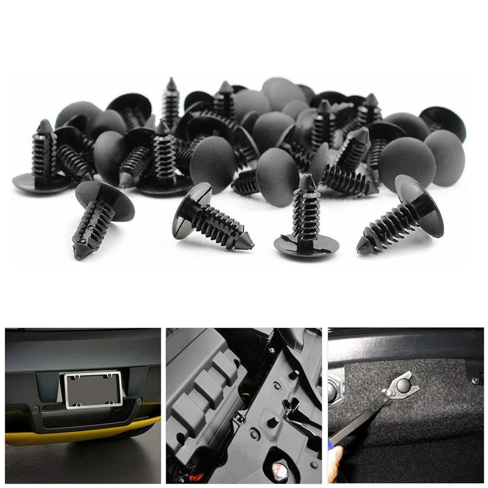 ELAYARD 100 Stück Stoßstangenclips - Nylon Befestigungsklammern Für Auto Reparatur