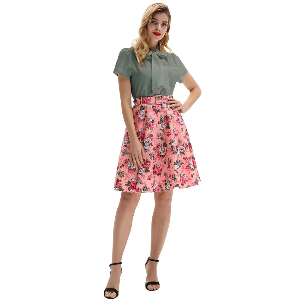 Stylish Solid Color Shirt Tops with BowKNot Adorned Short Sleeves for Women - Picture 18 of 78