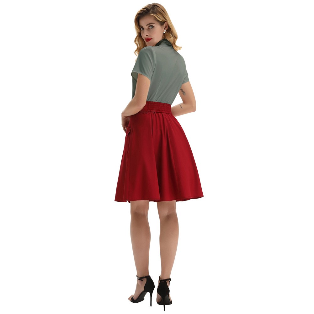 Stylish Solid Color Shirt Tops with BowKNot Adorned Short Sleeves for Women - Picture 14 of 78