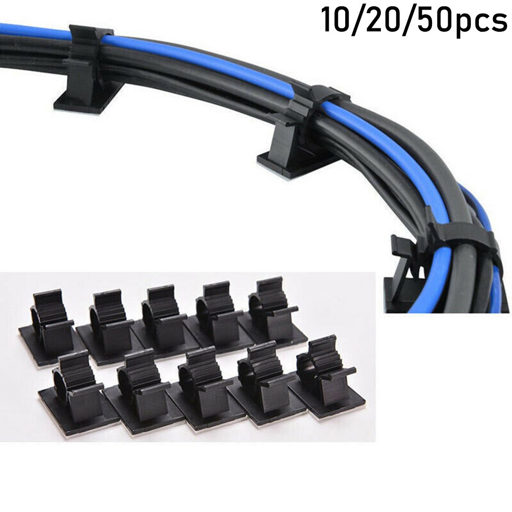 Cable Clip 10/20/50pcs Adjustable Cord Management Multi-purpose Organizer