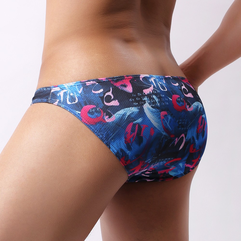 Mens Sexy Lingerie Printed Underwear Briefs U-Bulge Underpants Knickers Panties - Picture 30 of 57