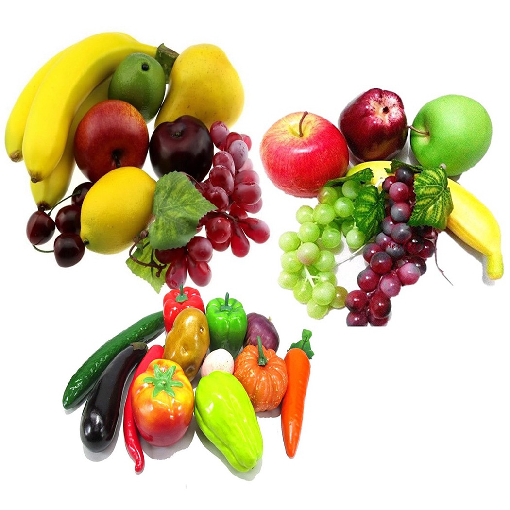 Kchendeko realistisch knstliches Obst und Gemse weich und ungiftig |  eBay.de