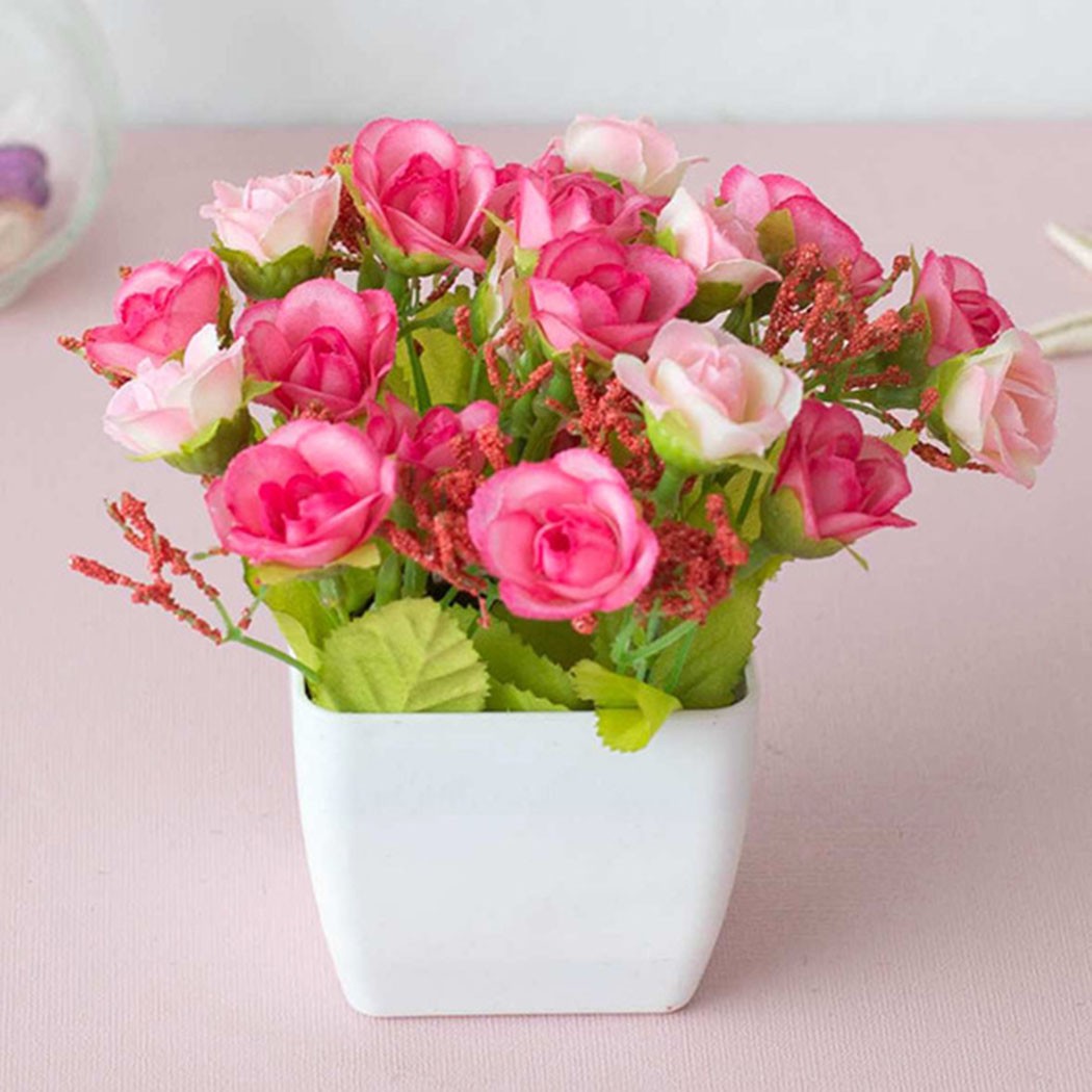 High Quality Potted Flower Fake Artificial Ornaments Outdoor Indoor Plant - Picture 17 of 22