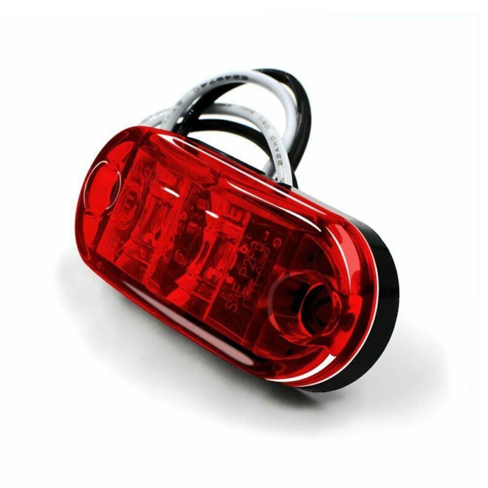 4pcs LED Side Marker Light White Lamp 12V-24V DC Car Truck Van Trailer Boat Side - Picture 27 of 42