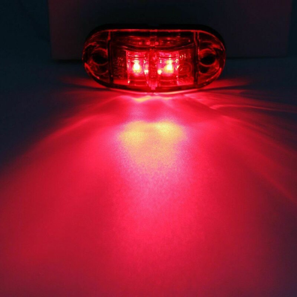 4pcs LED Side Marker Light White Lamp 12V-24V DC Car Truck Van Trailer Boat Side - Picture 28 of 42