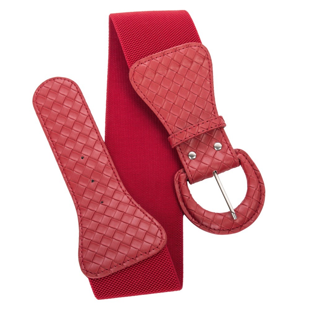 Elegant Women's Stretchy Elastic Waist Belt Wide Polyurethane Leather Band - Picture 85 of 129