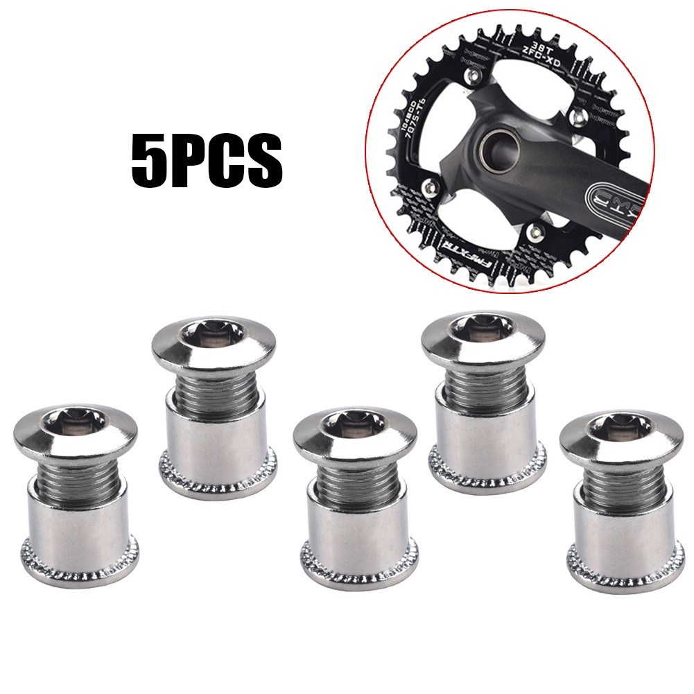 Boulons De Plateau De Vélo En Alliage D'aluminium - 5 Pièces - Diamètre 12 Mm - Pour VTT, Route, BMX