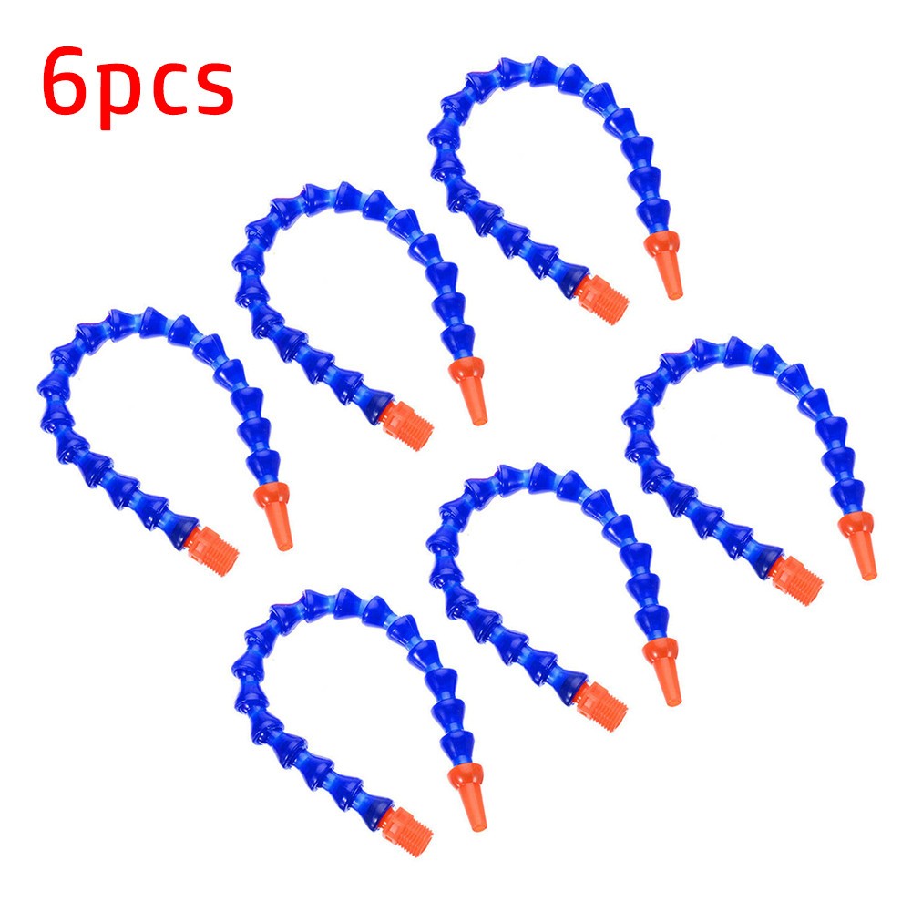 Amosfun 19.7" Flexible Coolant Hose With 1/2" Thread & Round Nozzle – Reinforced Plastic Oil Water Pipe For CNC Lathes, Milling Machines, And Hydraulic Systems