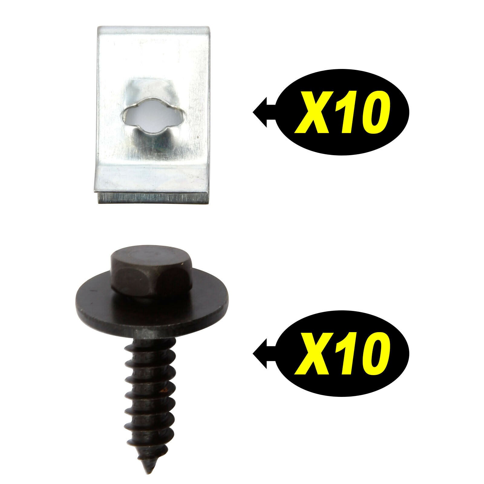 Accessories Chassis Guard Screws 20pcs Black & Silver Bolt Nut High Quality - Picture 7 of 9
