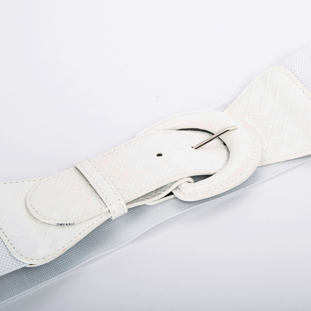 Elegant Women's Stretchy Elastic Waist Belt Wide Polyurethane Leather Band - Picture 90 of 129